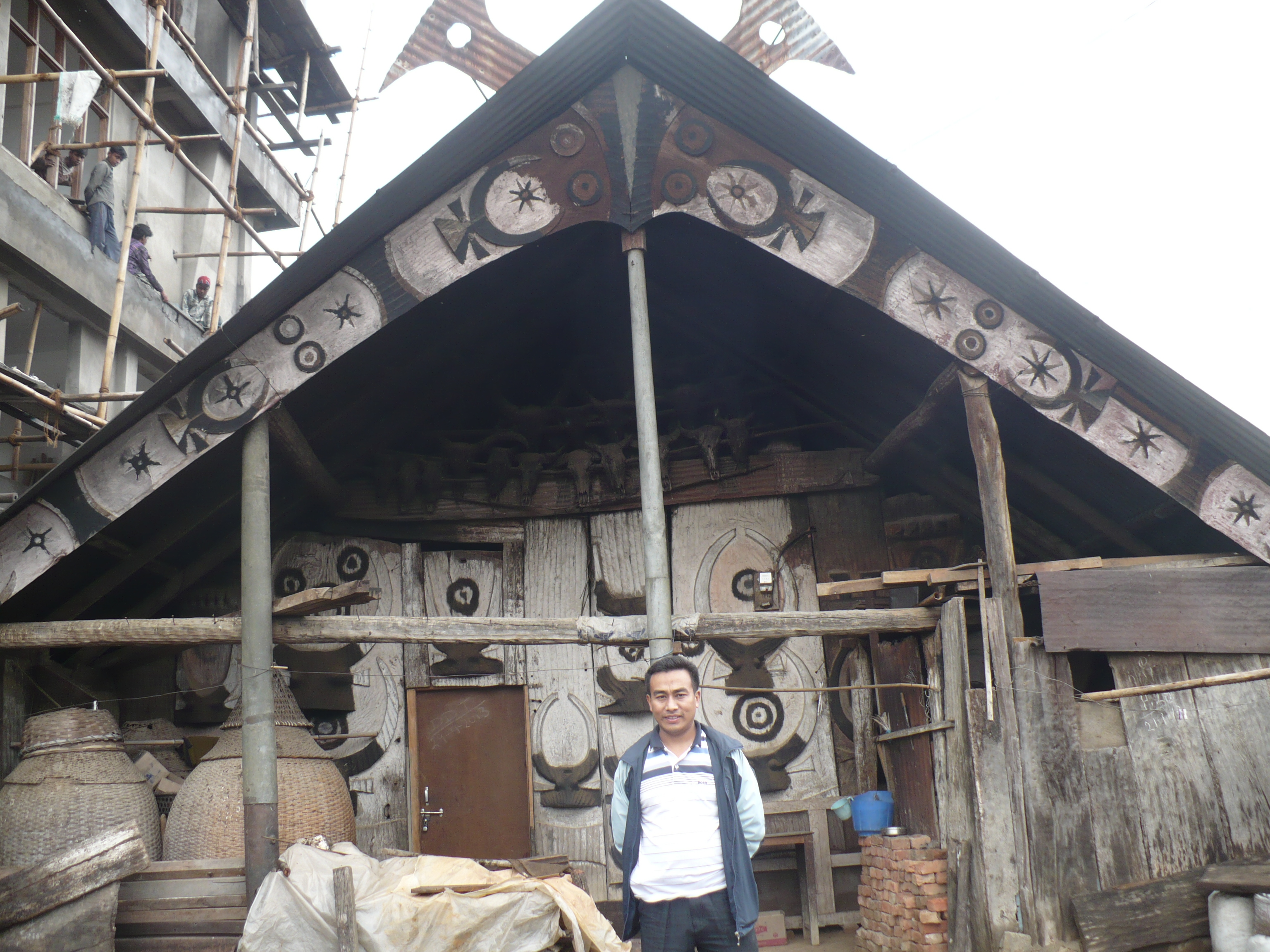 Angami Naga Tribal home